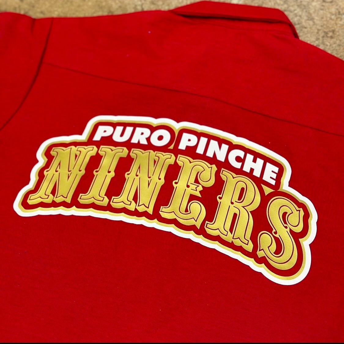 Puro Pinche Niners Unisex Adult Work Shirt