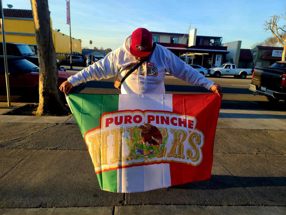 Puro Pinche Niners Tailgating Flag