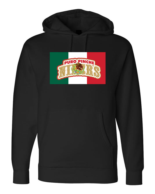 Puro Pinche Niners Mexico Flag Unisex Adult Hoodie